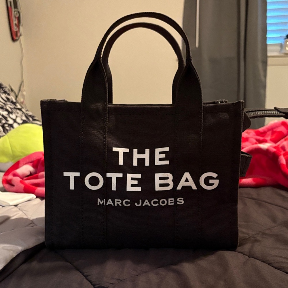 Marc Jacobs Black Canvas Tote Bag